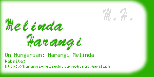 melinda harangi business card
